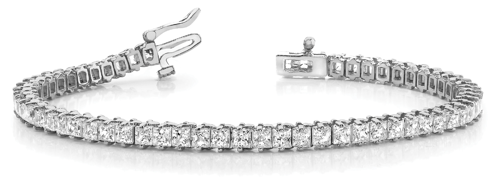 2 PRONG SQ TENNIS BRACELET