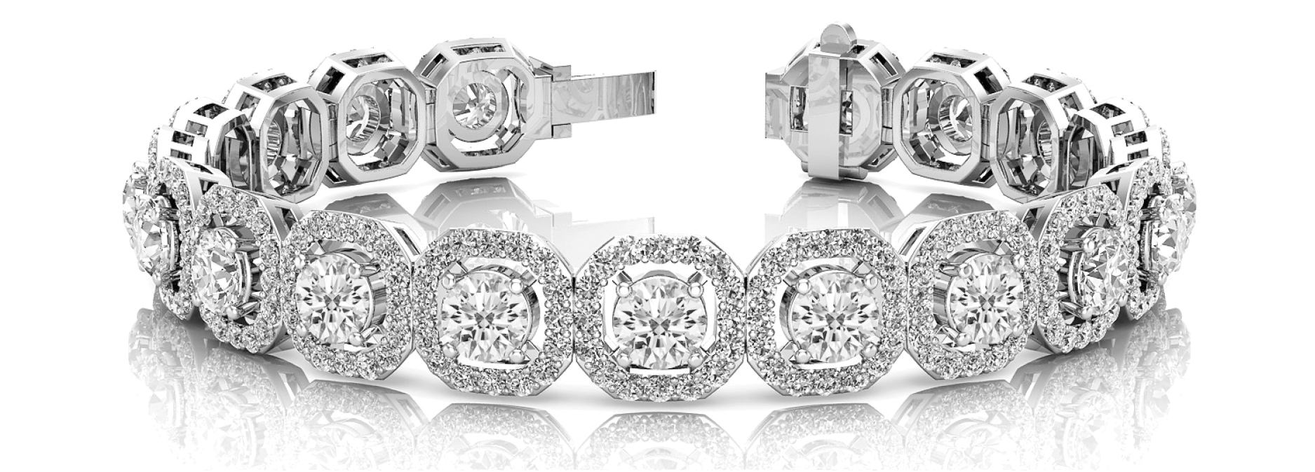 CU HALO FOR RD STONE LINK BRACELET