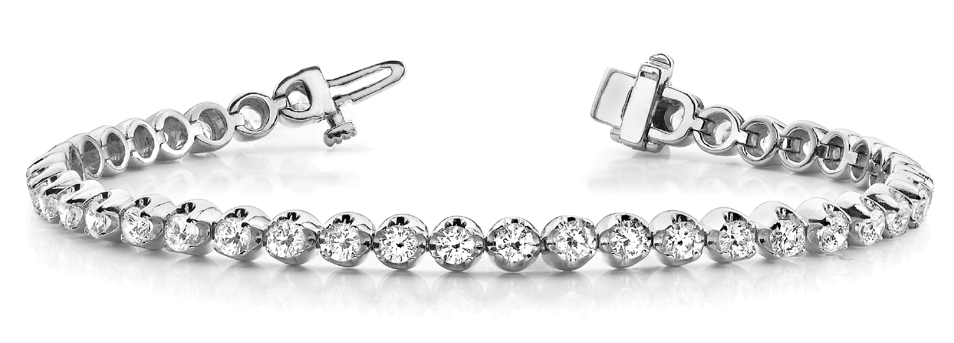 Prong Set In-Line Bracelet