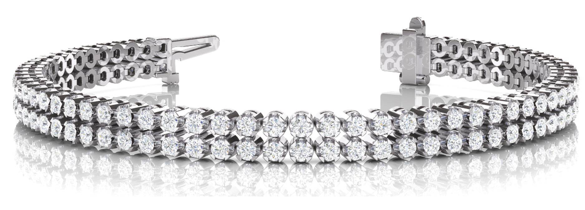 2 ROW IN LINE BRACELET