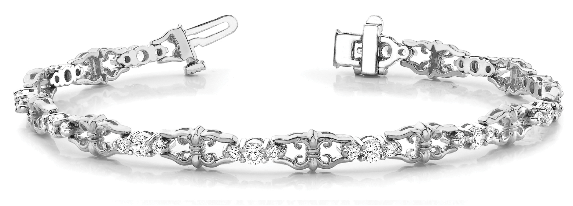 Fleur-De-Lis Link Bracelet