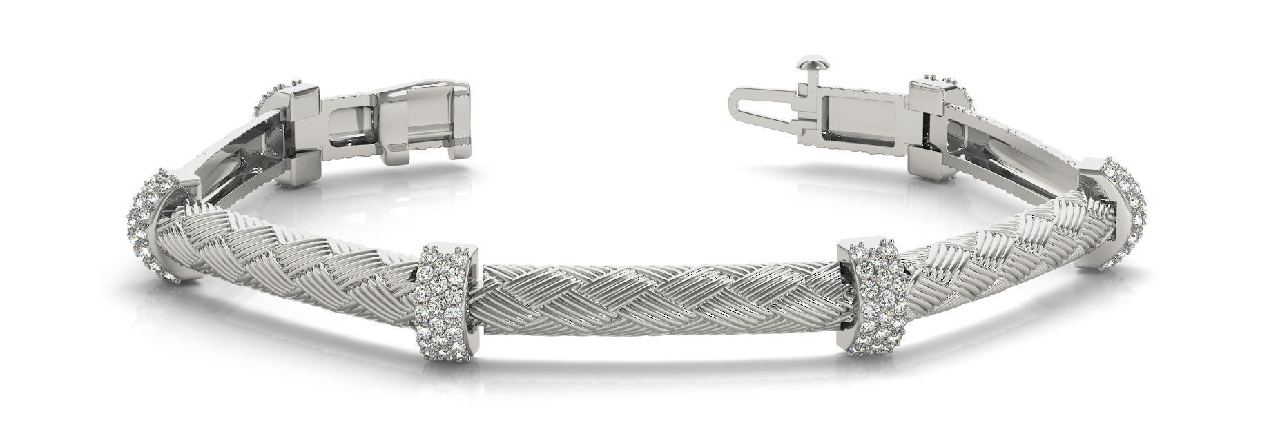 Cluster Loop Bar Link Bracelet