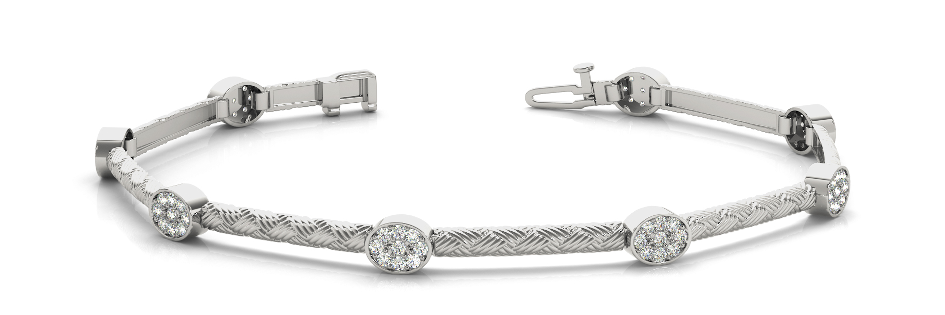 OV CLUSTER AND BAR LINK BRACELET