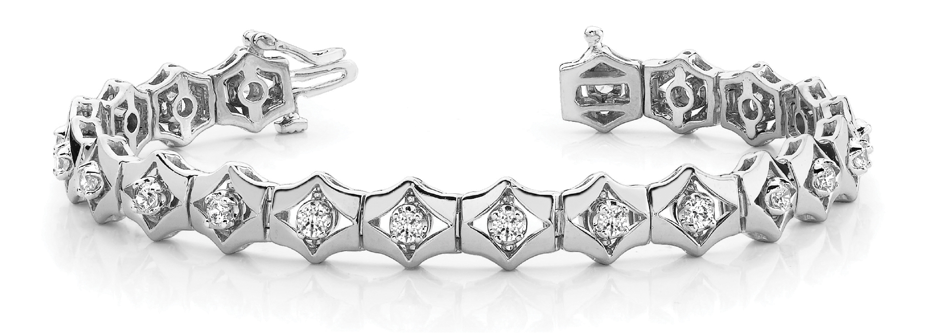 DIAMOND SHAPE LINK BRACELET