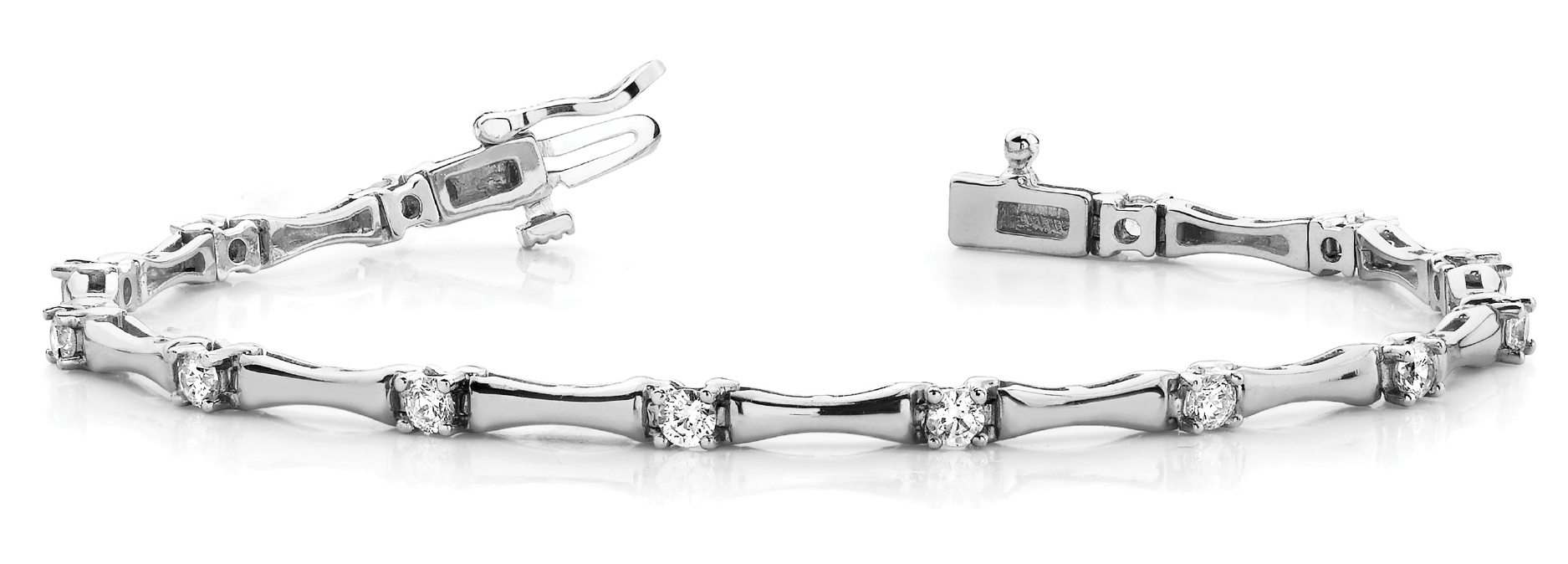 4 PRONG/BAR LINK BRACELET
