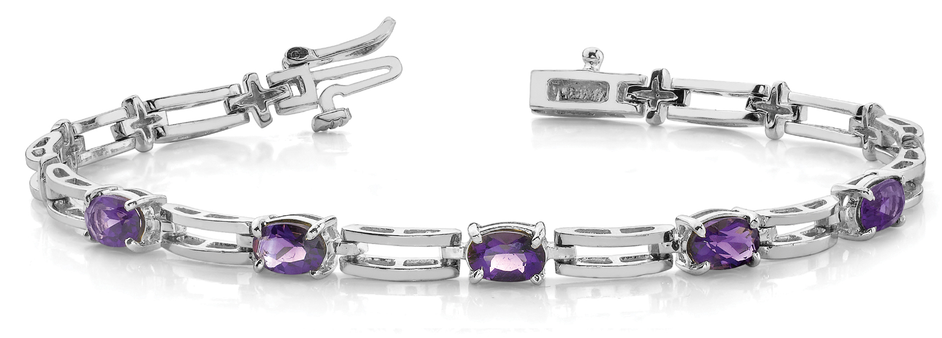 OVAL/DOUBLE BAR LINK BRACELET