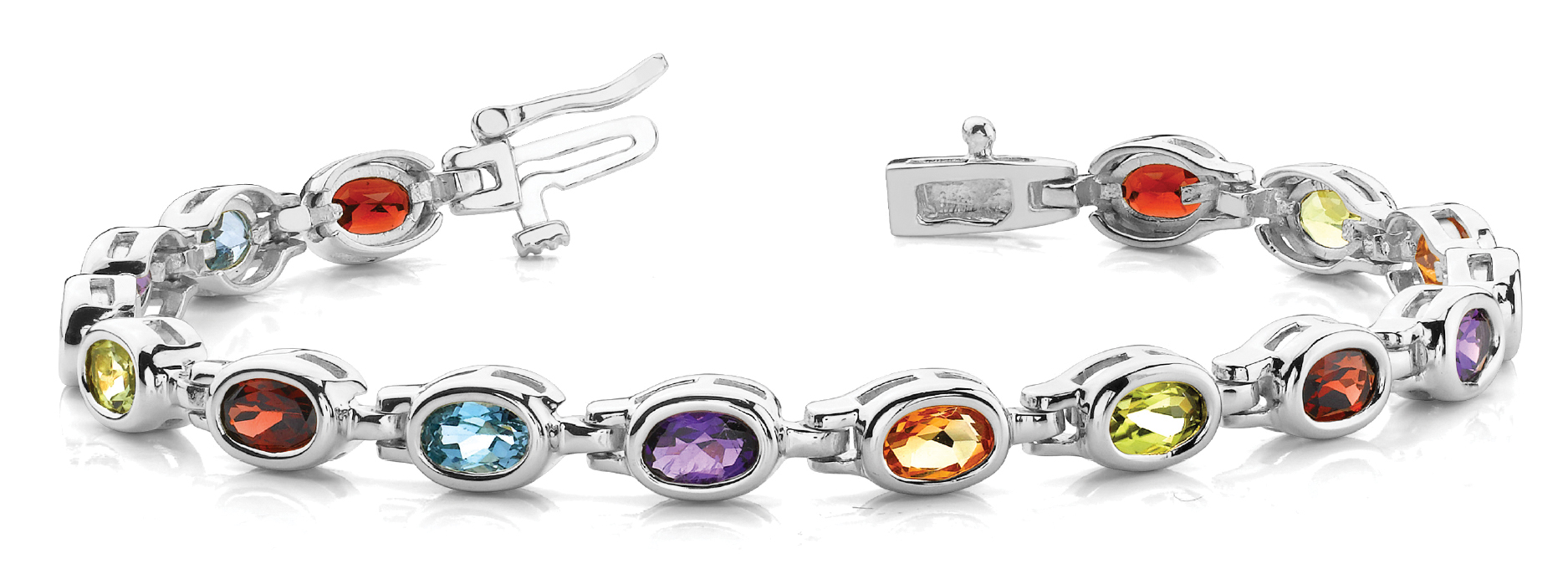 BEZEL OVAL LINK BRACELET