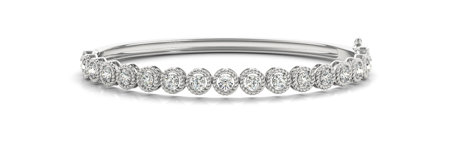 HINGED ROPE/DIA BANGLE