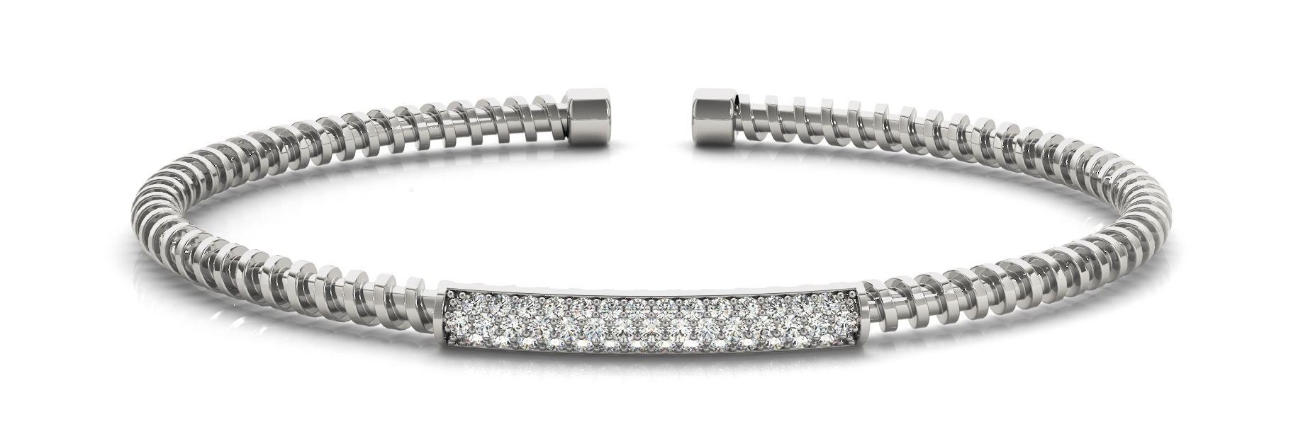 Multirow Pavé Flexible Cuff