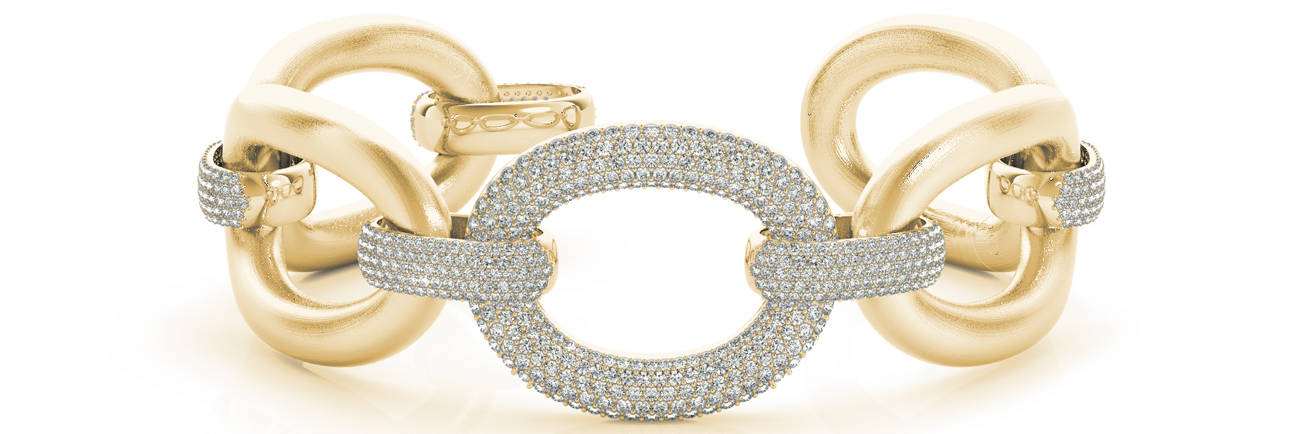 EX LRG LINK/DIA CONNECTOR BRACELET