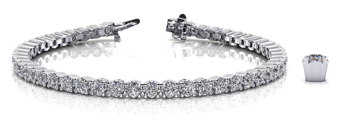 4 PR IN LINE TENNIS BRACELET