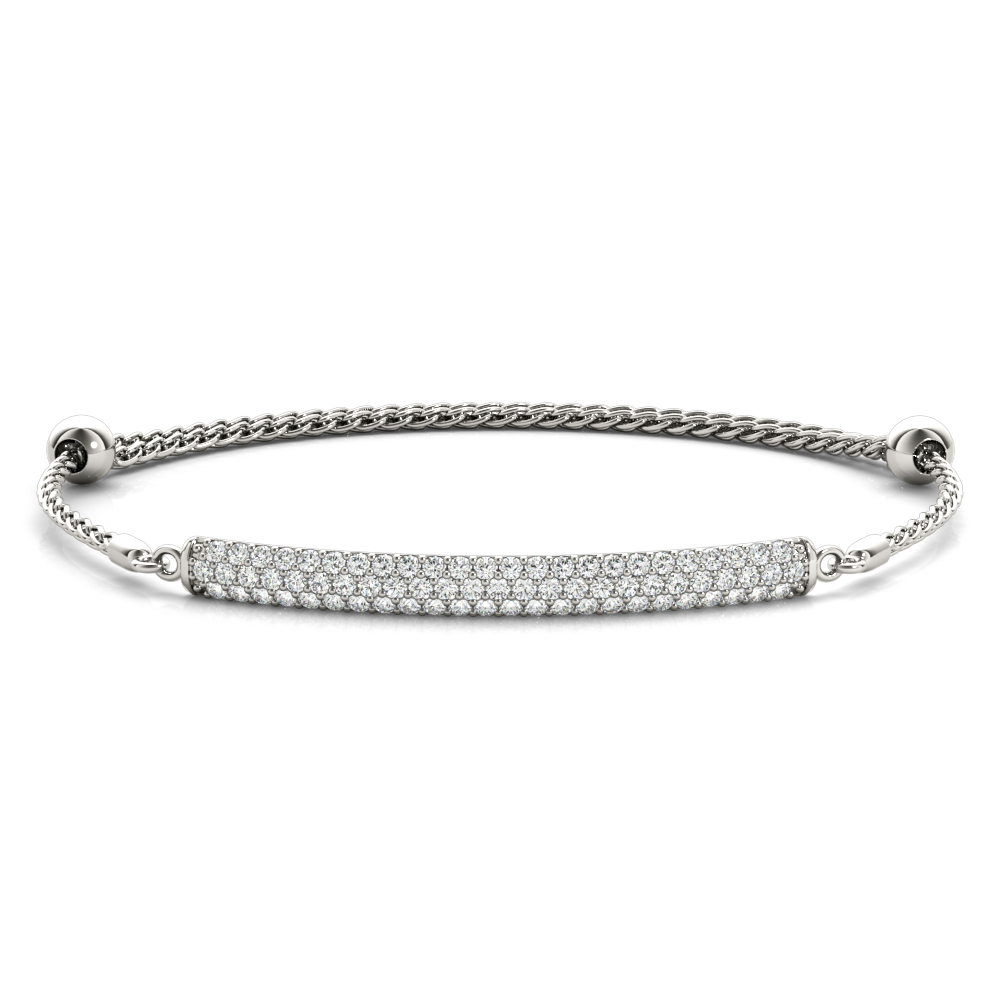 Adjustable Pavé Bar Bracelet