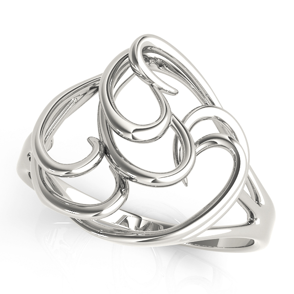 Freeform Solitaire Engagement Ring
