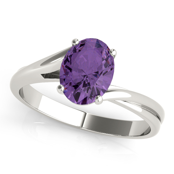 Solitaire Oval Color Rings