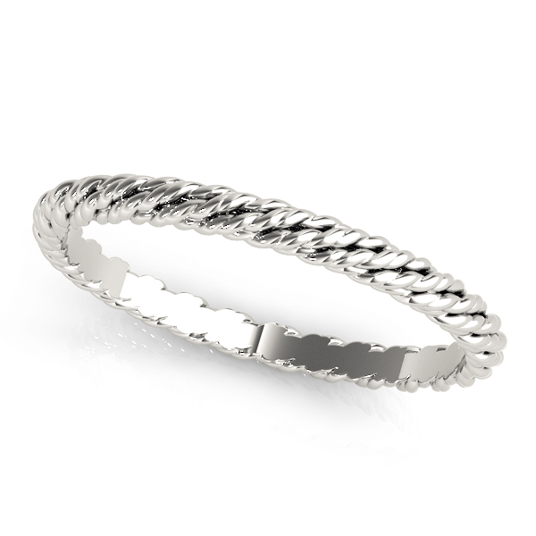 Gold Twisted Rope Wedding Band