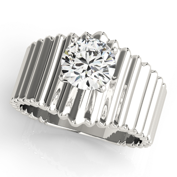 Solitaire Round Engagement Ring
