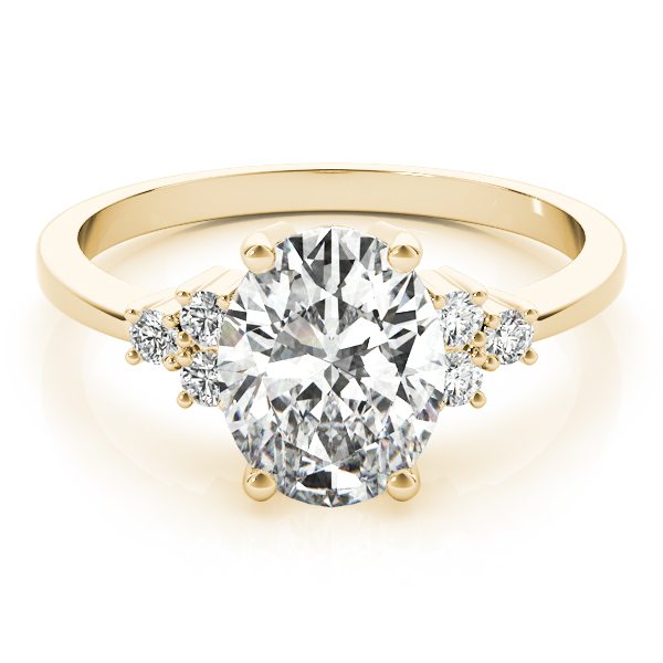 The Serena Solitaire Engagement Ring, set view