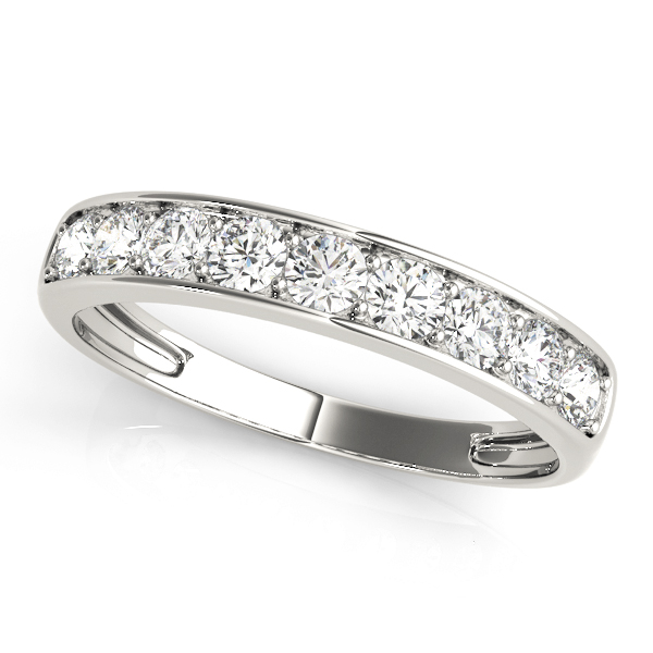 Channel Set Wedding Band