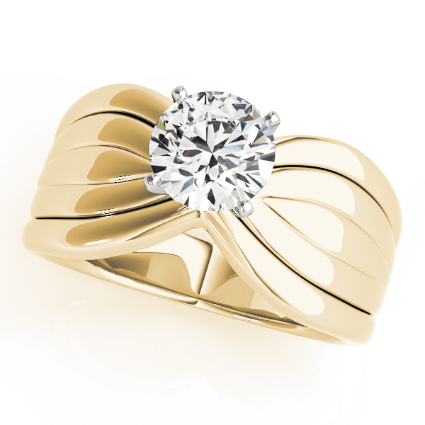 Contemporary Solitaire Engagement Ring