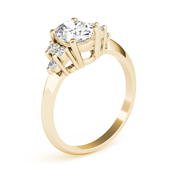 The Genevieve Solitaire Engagement Ring, angled view