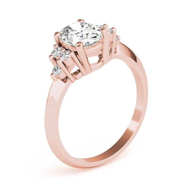 The Genevieve Solitaire Engagement Ring, angled view