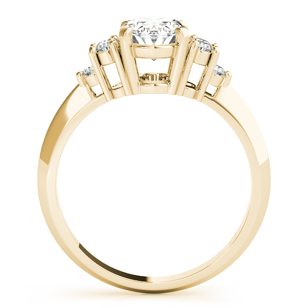 The Genevieve Solitaire Engagement Ring, side view