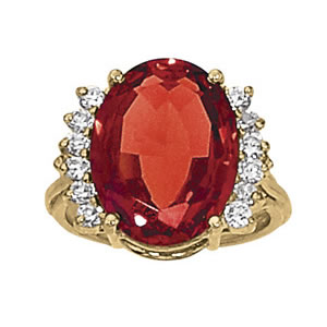 Oval Shape Color Ring