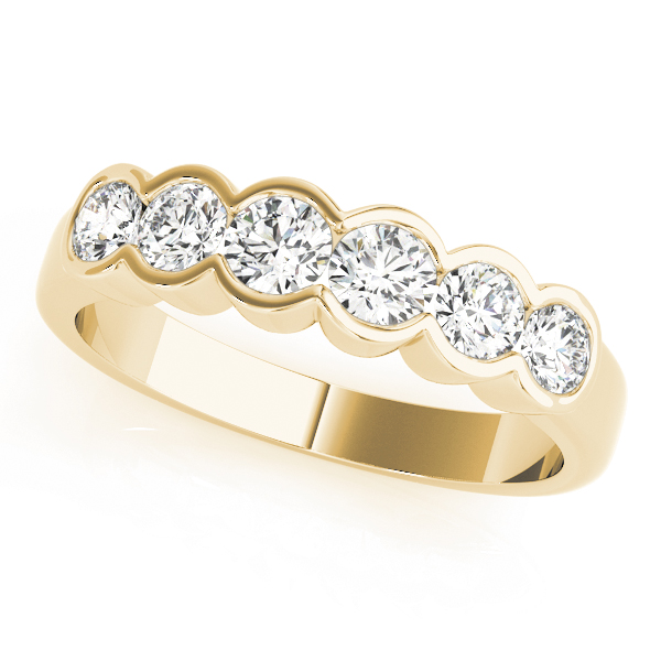 Bezel Set Wedding Band