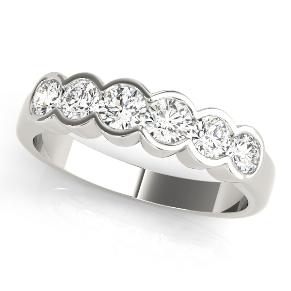 Bezel Set Wedding Band