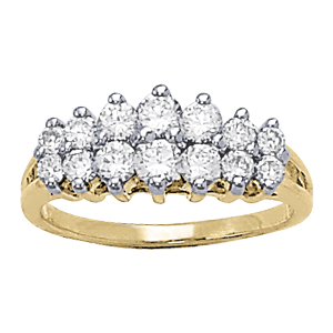 DIAMOND FASHION PYRAMID RINGS