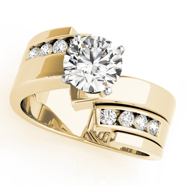 Bypass Channel Set Engagement Rings