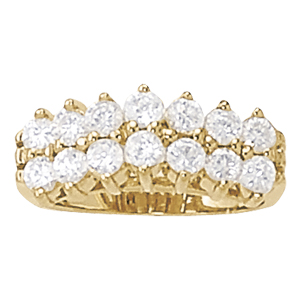 DIAMOND FASHION PYRAMID RINGS ** 8