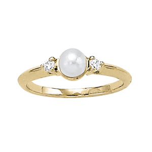 Accented Pearl Ring