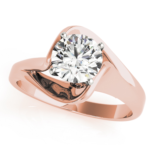 Solitaire Twisted Engagement Rings