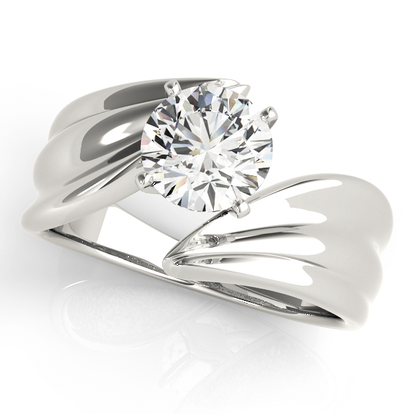 Bypass Solitaire Engagement Ring