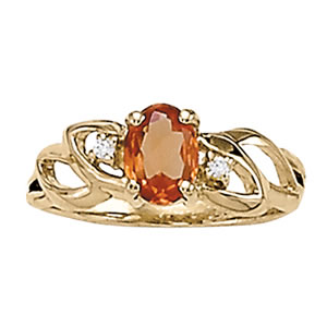 Oval Shape Color Ring