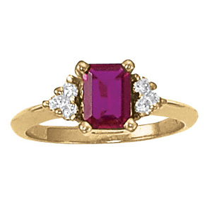 Solitaire Plus Emerald Color Rings