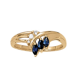 Marquise Shape Color Ring