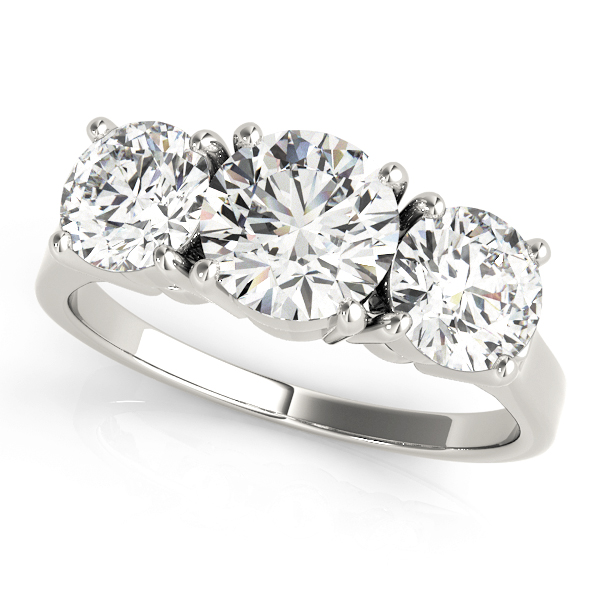 3-Stone Round Engagement Ring