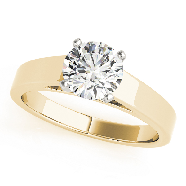 Solitaire Cathedral Engagement Ring