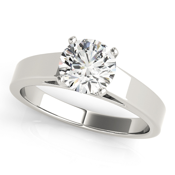 Solitaire Cathedral Engagement Ring