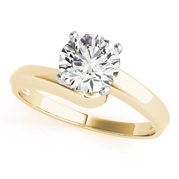 Bypass Solitaire Engagement Ring
