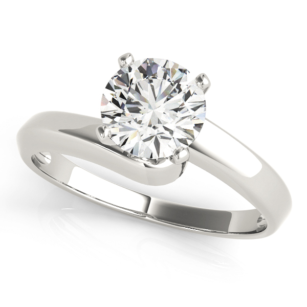 Bypass Solitaire Engagement Ring