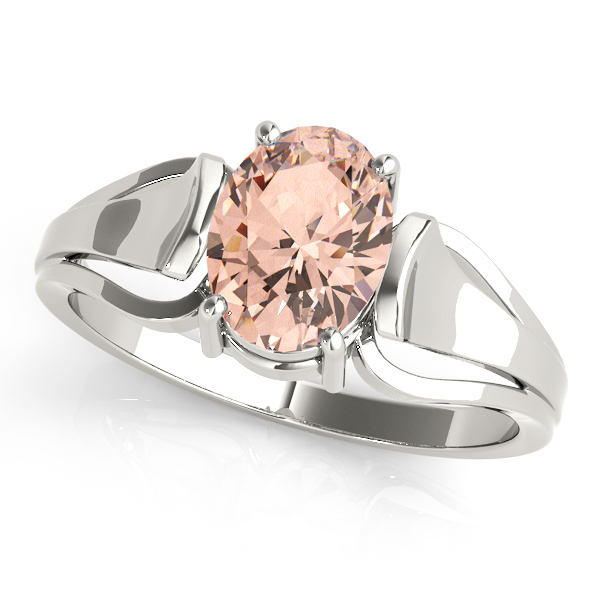 Solitaire Cathedral Color Engagement Ring