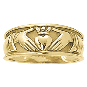 Religious Heart Love Irish Claddagh Celtic Ring
