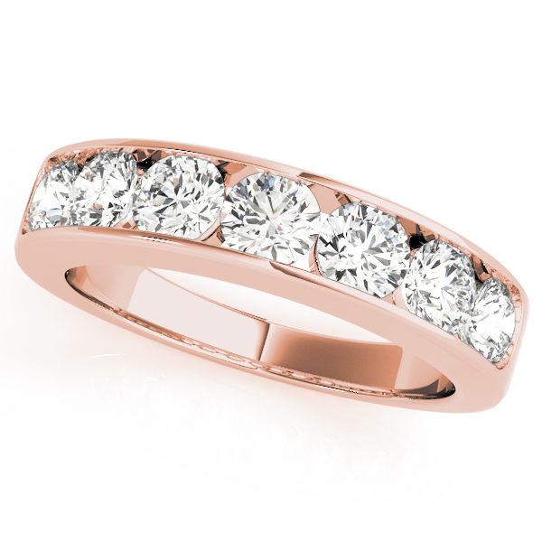 Channel Set Wedding Band