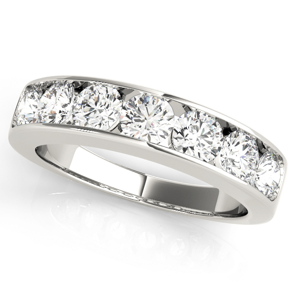 Channel Set Wedding Band