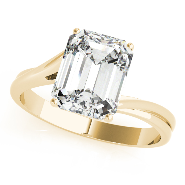 Bypass Solitaire Engagement Rings