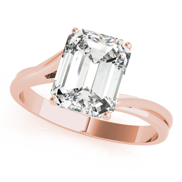 Bypass Solitaire Engagement Rings