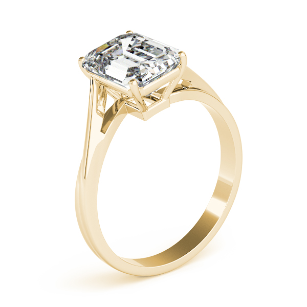 The Aubrey Solitaire Engagement Ring, angled view